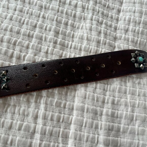 Vintage Old Stud Women's Leather Belt -XS - Picture 8 of 9